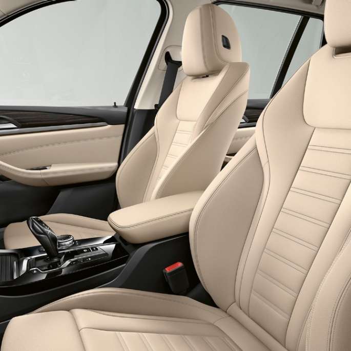 BMW X3 M40i, Luxury Line-útfærsla, sæti BMW X3 M40i, Luxury Line-útfærsla, sæti
