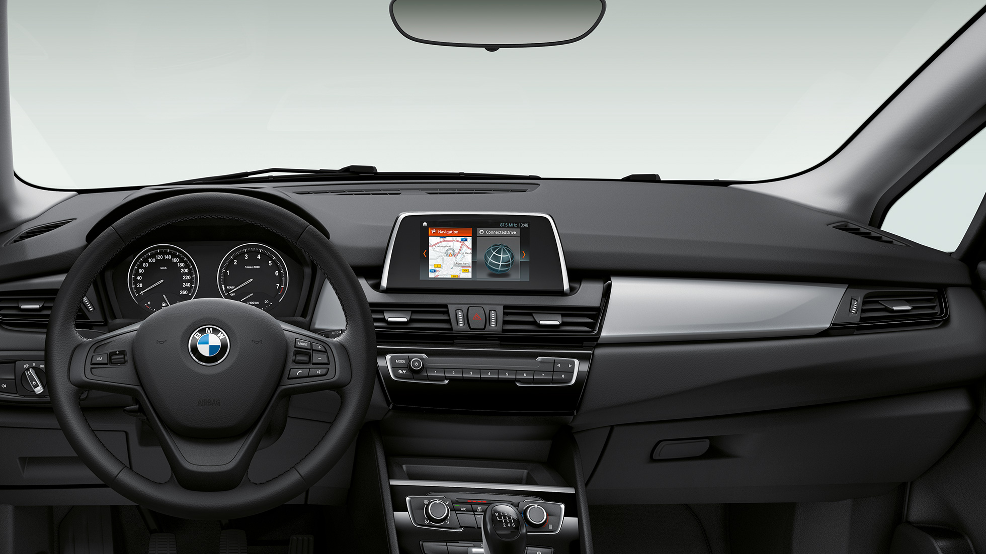 Ökumannsrými í Advantage-útfærslu BMW 2 Series Active Tourer Ökumannsrými í BMW 2 Series Active Tourer 218i F45 2018