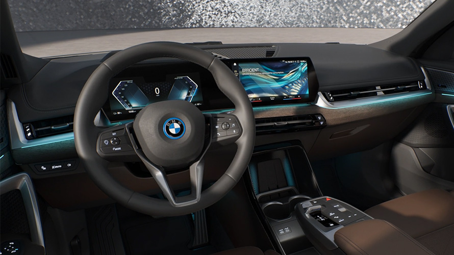 „My Modes“ í BMW X1 U11 „My Modes“ í appelsínugulum og sanseruðum BMW X1 U11 ICE xLine Utah