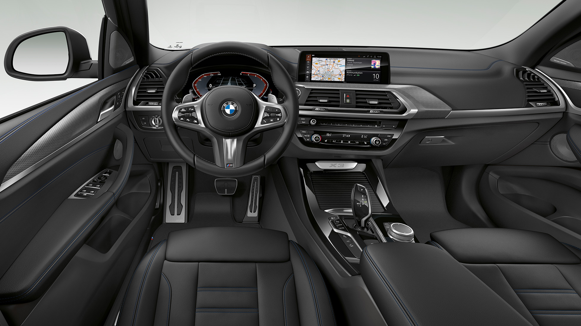BMW X3 M40i, M Sport-útfærsla, innanrými BMW X3 M40i, M Sport-útfærsla, innanrými