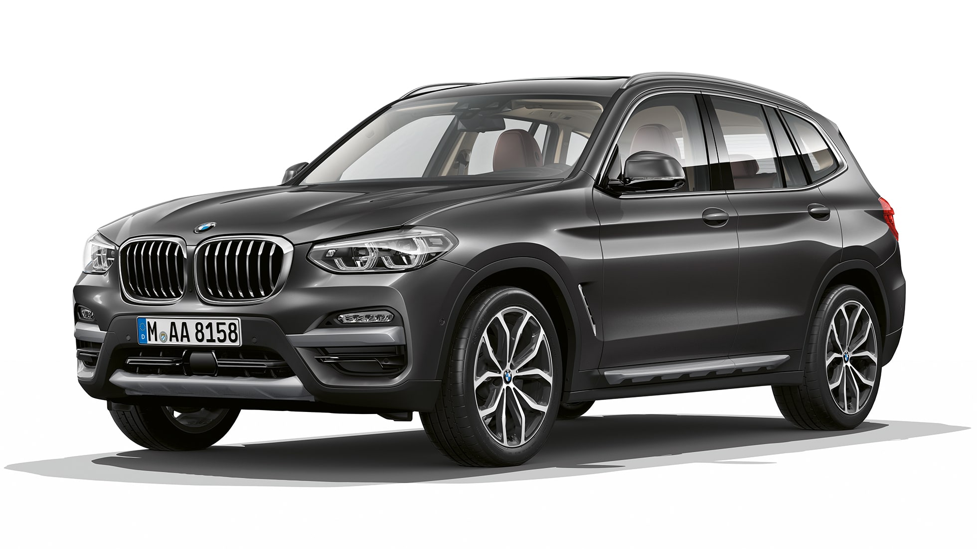 BMW X3 M40i, xLine-útfærsla, skásett sjónarhorn á framhluta BMW X3 M40i, xLine-útfærsla, skásett sjónarhorn á framhluta
