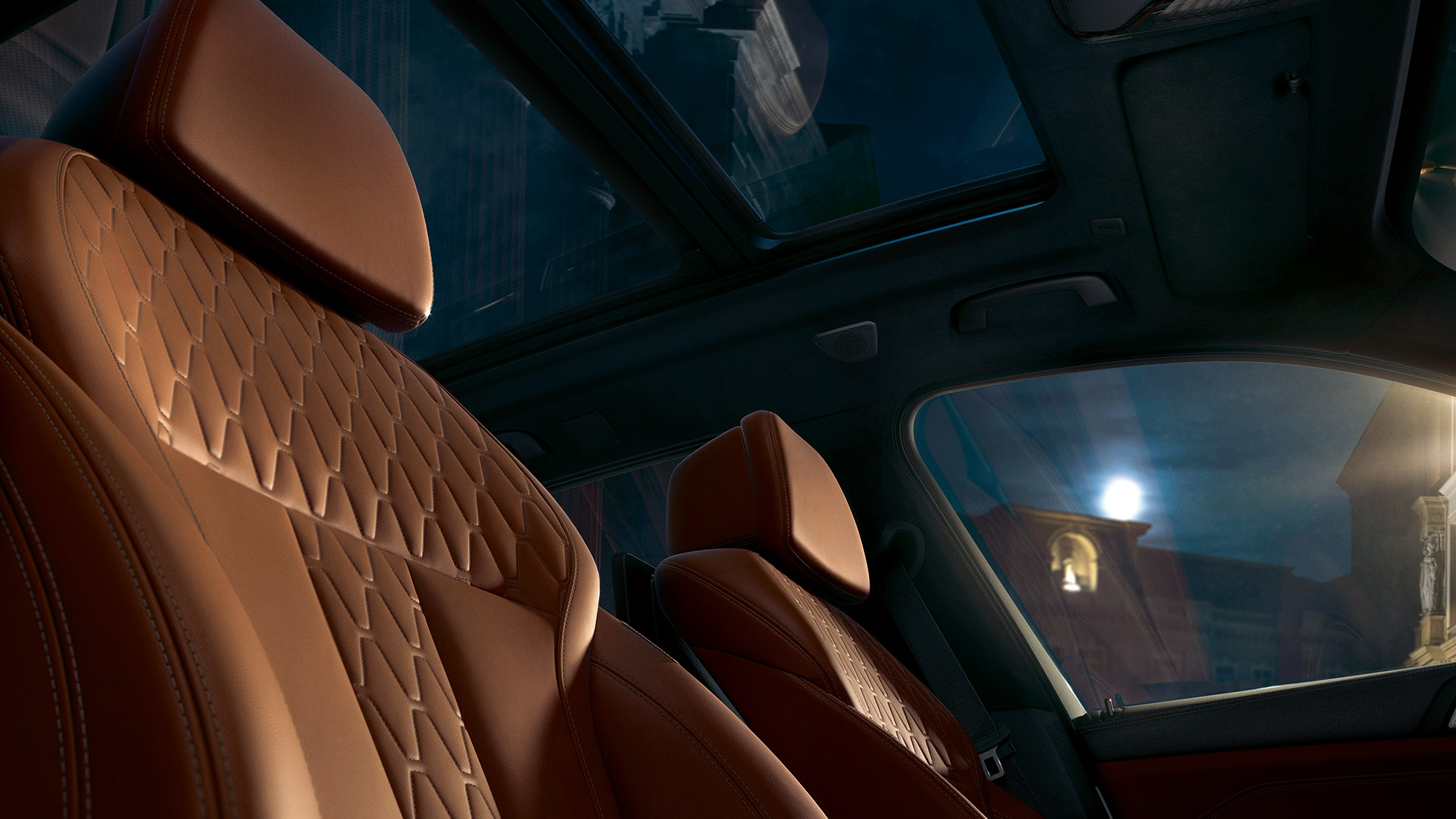 Leðursæti BMW X5, innanrými Leðursæti í BMW X5 G05 2018, innanrými