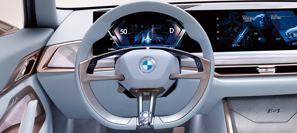 BMW Concept i4 2020 G26, mynd 3 BMW Concept i4 2020 G26-rafbíll, rafknúinn BMW Gran Coupé, mynd 3